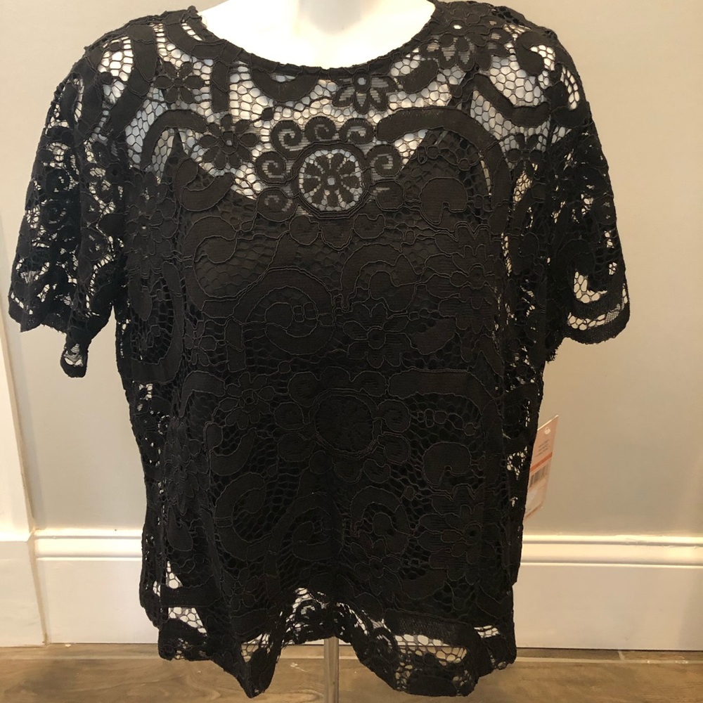 NWT Nanette Lepore Spring Fling Lace top